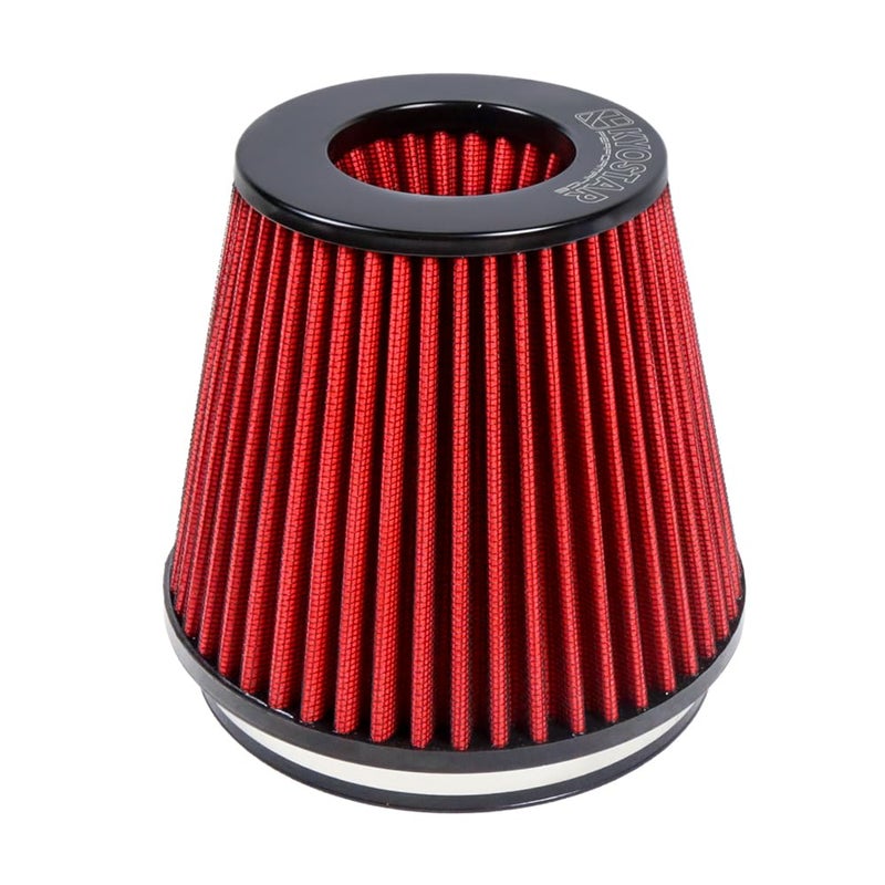Kyostar 6"" 152mm High Flow Inlet Cold Air Intake Cone Replacement Dry Air Filter Red - Image 1